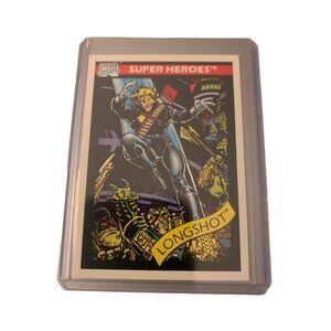 1990 Marvel Comics Trading Card #45 Longshot X-Men Super Heroes Impel Vintage